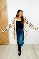 One Eleven North Under Wraps Striped Cardigan Womens