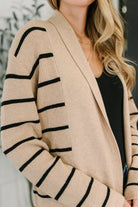 One Eleven North Under Wraps Striped Cardigan Womens