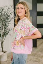 Haptics Until Tomorrow Patchwork Relaxed Tee Womens