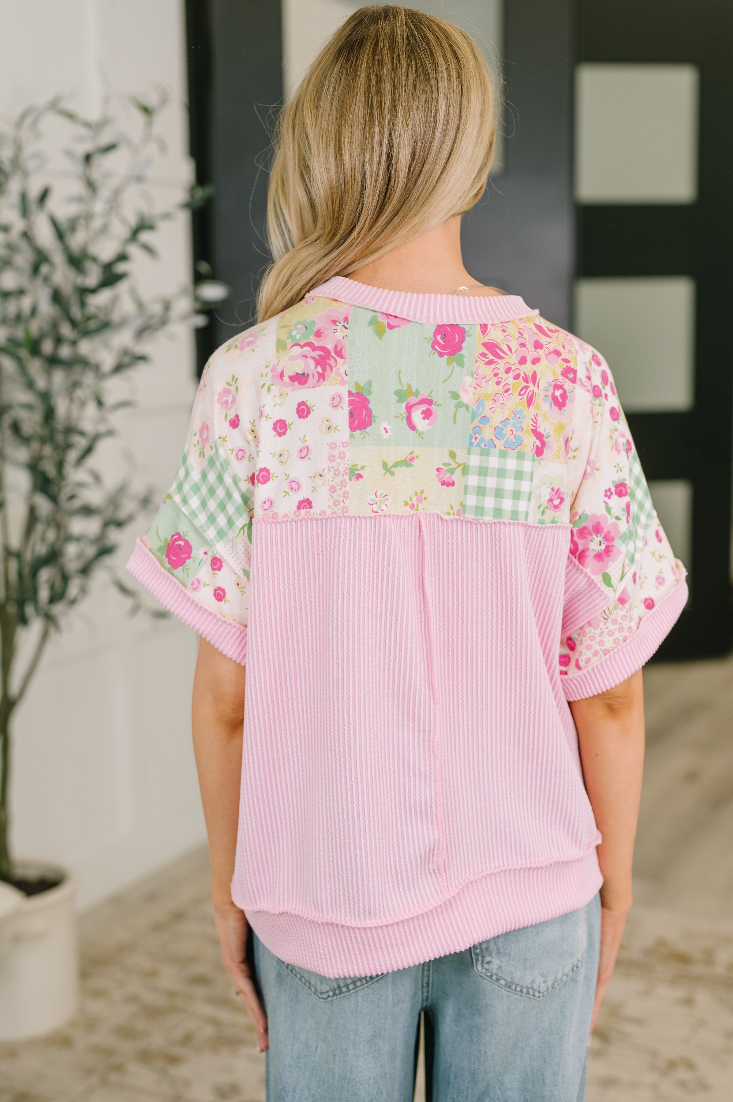 Haptics Until Tomorrow Patchwork Relaxed Tee Womens