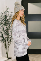 One Eleven North Urban Camo Drop Shoulder Top Womens