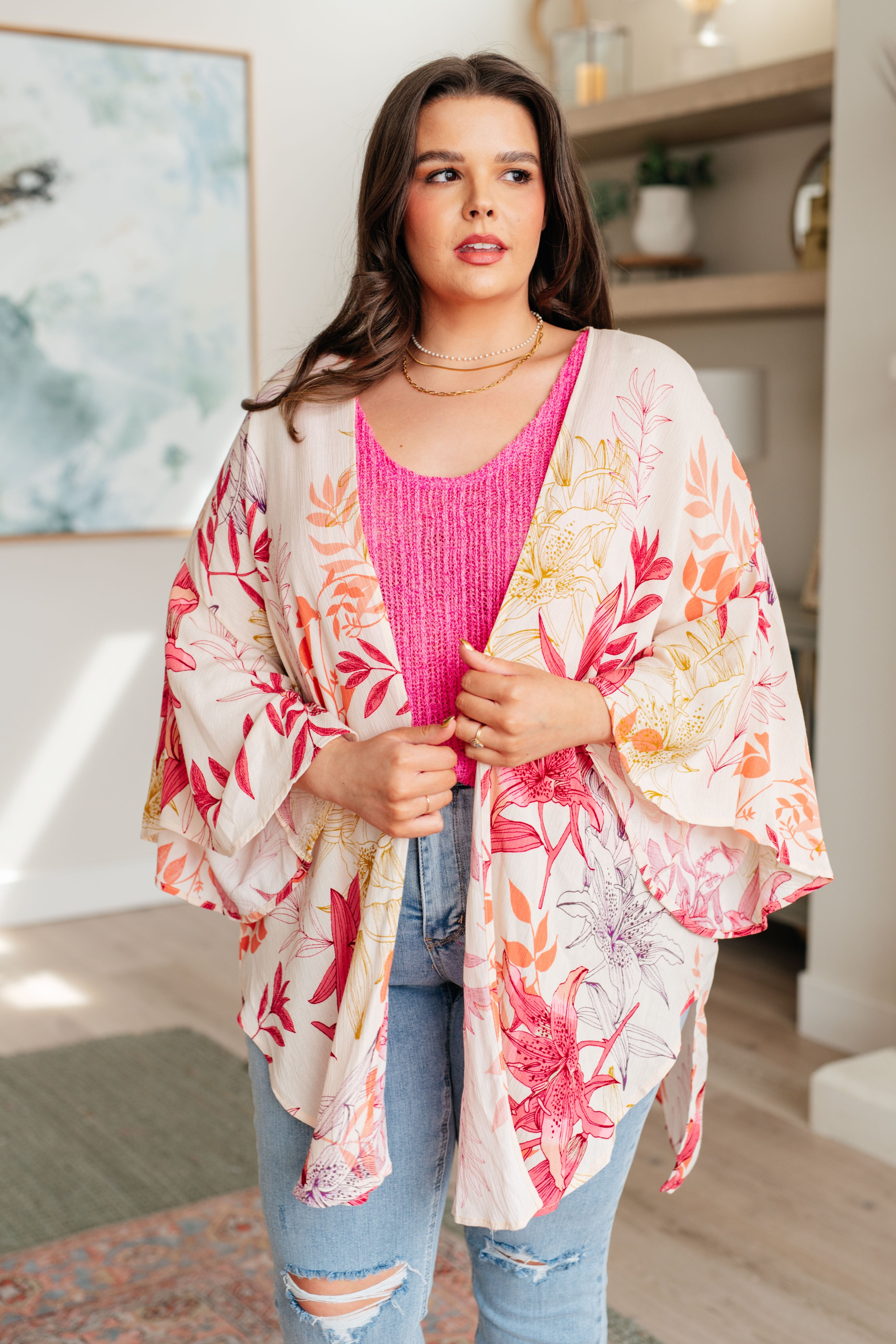 GeeGee Vacay Season Bell Sleeve Kimono Layers