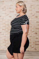 One Eleven North Vaguely Speaking Striped Top Tops