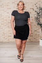 One Eleven North Vaguely Speaking Striped Top Tops