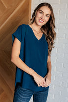 Jodifl Very Much Needed V-Neck Top in Teal 3XL Ave Shops