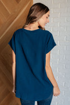 Jodifl Very Much Needed V-Neck Top in Teal Ave Shops