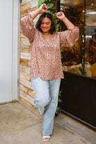 Vivian Satin Blouse in Rose Gold Womens