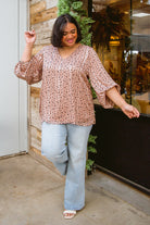 Vivian Satin Blouse in Rose Gold Womens
