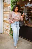 Vivian Satin Blouse in Rose Gold Womens