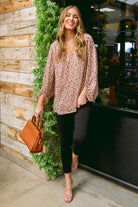 Vivian Satin Blouse in Rose Gold Womens