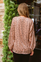 Vivian Satin Blouse in Rose Gold Womens