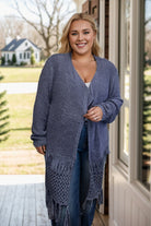 Jade By Jane Waiting For You Fringed Cardigan