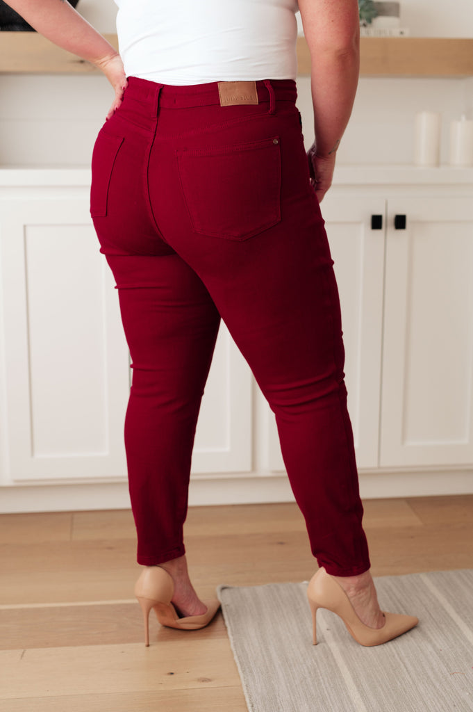 Judy Blue Wanda High Rise Tummy Control Top Skinny Jeans in Scarlet Ave Shops 11-9-23