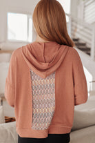 Haptics Wave Hello Mixed Print Hoodie Tops