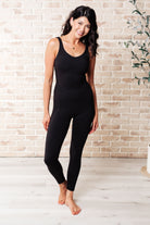 Rae Mode Way to Push Active Bodysuit in Black Ave Shops