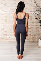 Rae Mode Way to Push Active Bodysuit in Charcoal Bodysuits