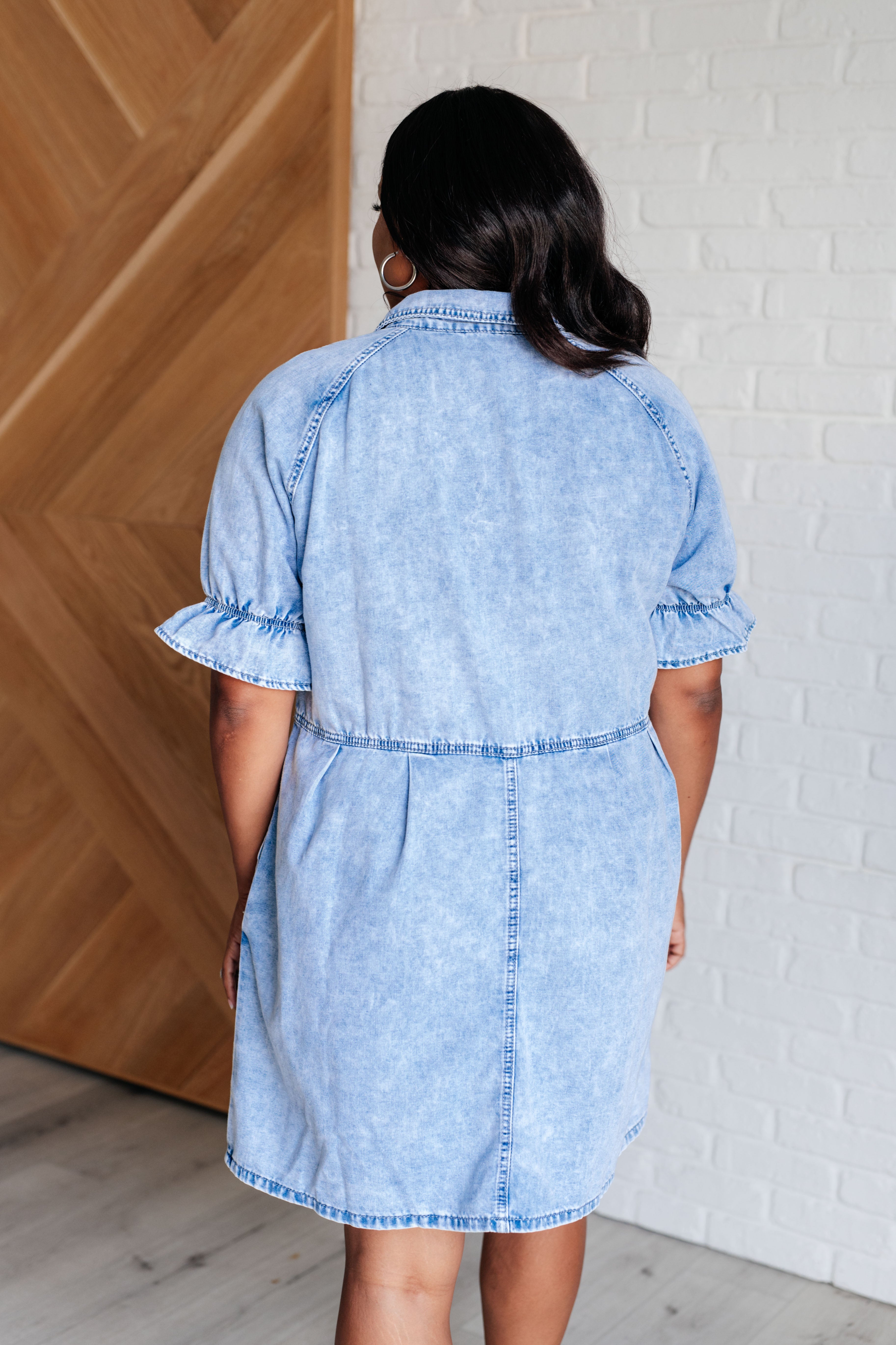 One Eleven North Westward Movement Denim Shirtdress Ave Shops