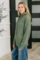 What a Catch Open Weave Pullover Womens