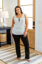 Haptics Wind In My Sails Striped Tank Tops