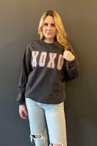 XOXO Faux Glitter Graphic Sweatshirt clothing