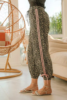 BiBi Leopard Prtins With Side Line Details Drawstrings
