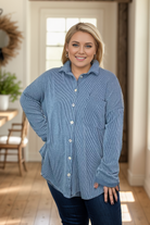 Blumin Simply Captivating Button Down - Midnight