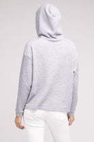 Zenana Hooded Brushed Melange Hacci Sweater ZENANA