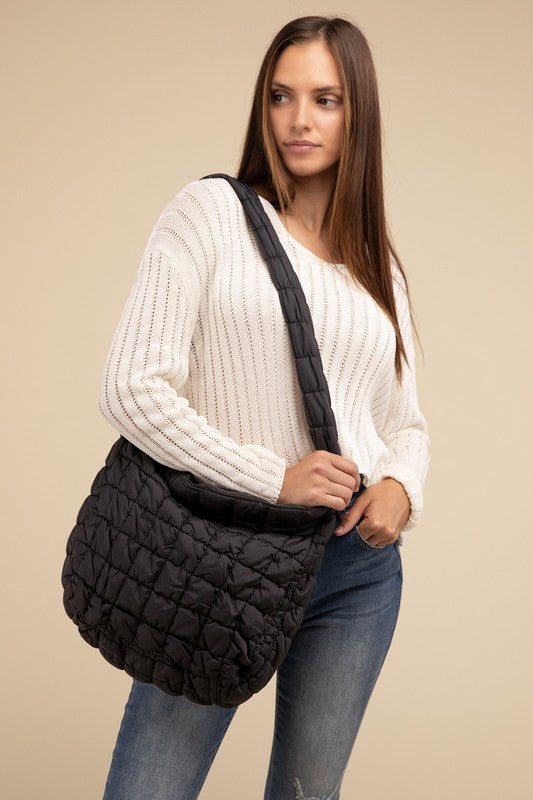 Zenana Puff Quilted Crossbody Shoulder Bag ZENANA