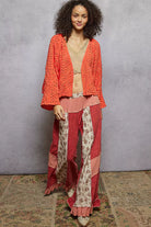 POL Open Front Cardigan with Crochet Patterns