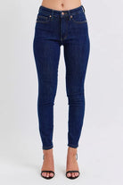 Judy Blue Mid Rise Tummy Control Classic Skinny Jeans