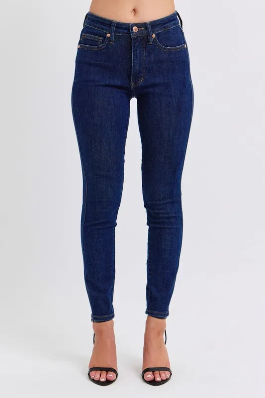 Judy Blue Mid Rise Tummy Control Classic Skinny Jeans