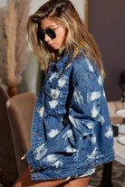 BiBi Washed Tie Dye Denim Jacket