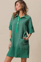 BiBi Jade Dip Dye Mineral Washed Texted Knitted Dress