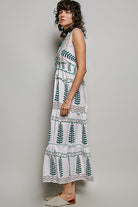 POL Floral Printed Sleeveless Tiered Dress with Smocked Waistband