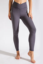 Rae Mode V Waist Full Length Leggings Charcoal Rae Mode