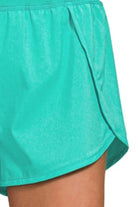 Zenana Turquoise High Waisted Zippered Back Pocket Running Shorts