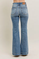 Judy Blue High-Waist Flare Denim Jeans with Front Seam Detail