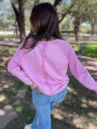 PREORDER: Best Selling Elliott Exposed Seam Sweatshirt in Five Colors Womens