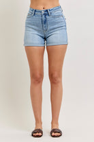 Judy Blue High-Waisted Slim Short with Cell Phone Back Pockets MD