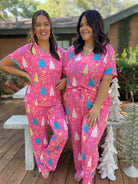 Pink Trees Pajama Set Ave Shops