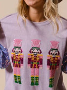 Preorder: Christmas Theme Sequin Long Sleeve Sweatshirt