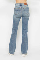 Judy Blue Multi Inseam Tummy Control Back Embroidered Pocketed Bootcut Jeans