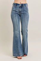 Judy Blue High-Waist Flare Denim Jeans with Front Seam Detail MD