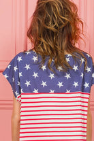 BiBi Star Printed with Stripe Combo Top
