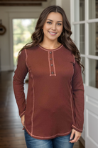 Heimish Golden Ginger Long Sleeve Top