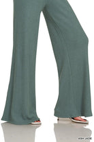 Zenana Ash Jade Mock Neck Top and Pants Sweater Set
