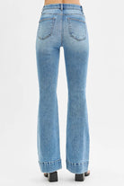 RISEN Tummy Control Elastic Band High Rise Flare Jeans