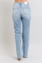 Judy Blue Mid Rise Light Wash Dad Jeans
