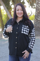 Haptics Feeling Fab Button Down Flannel Shacket BLACKFRIDAY