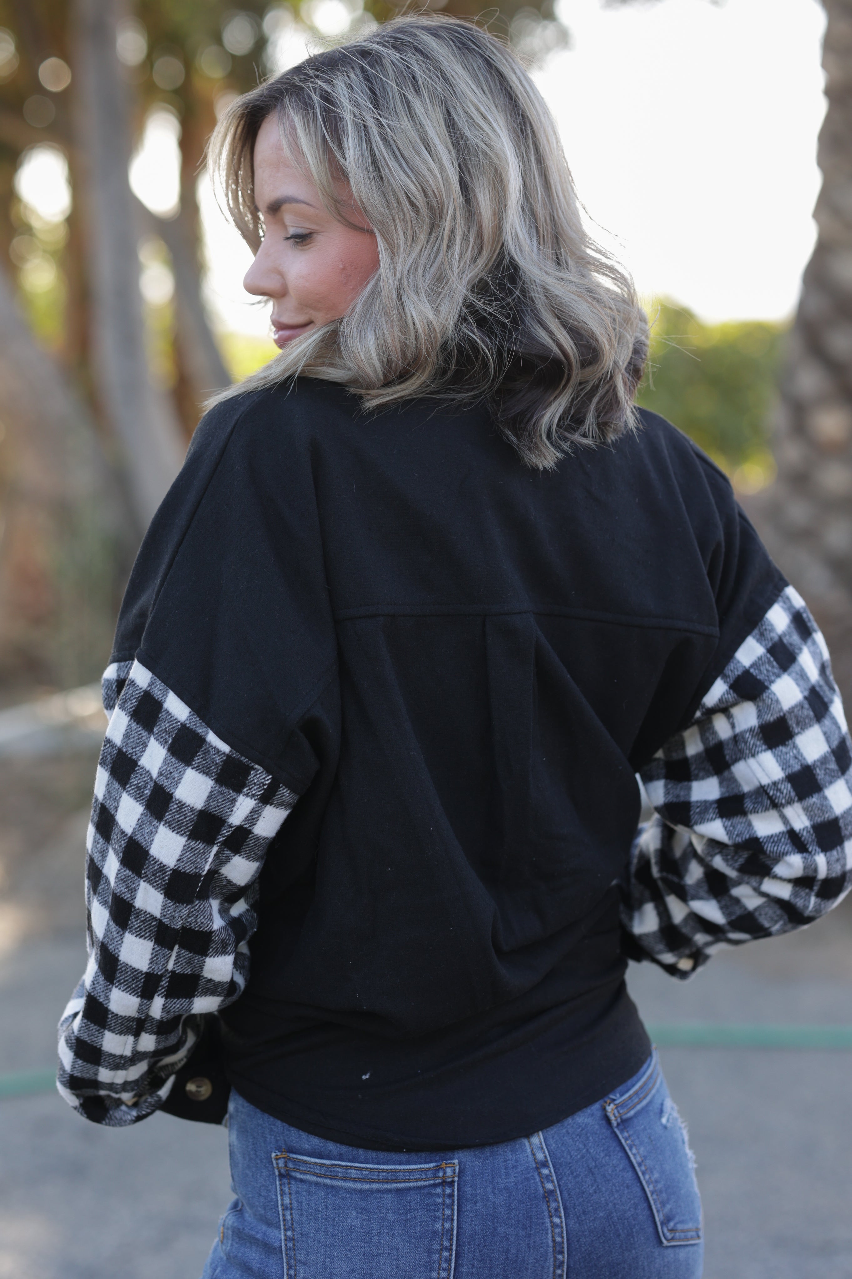 Feeling Fab Button Down Flannel Shacket BLACKFRIDAY